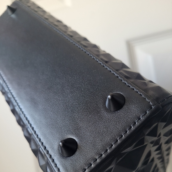 Small Lady Dior my ABCDIOR Bag - Black Cannage Calfskin with Diamond Motif - Picture 13 of 15
